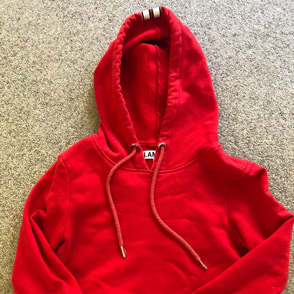 I.Am.Gia red cropped hoodie